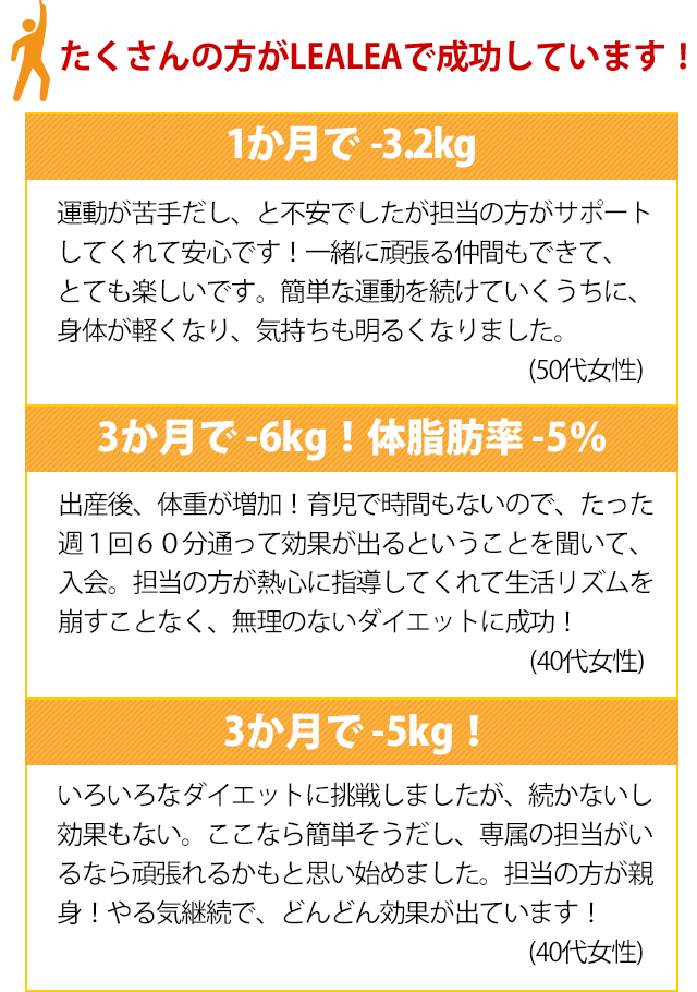 効果のないジム通いは もうやめよう リバウンド知らずで痩せるダイエット リラックス体験 Lealea フィットネス スパ レアレア