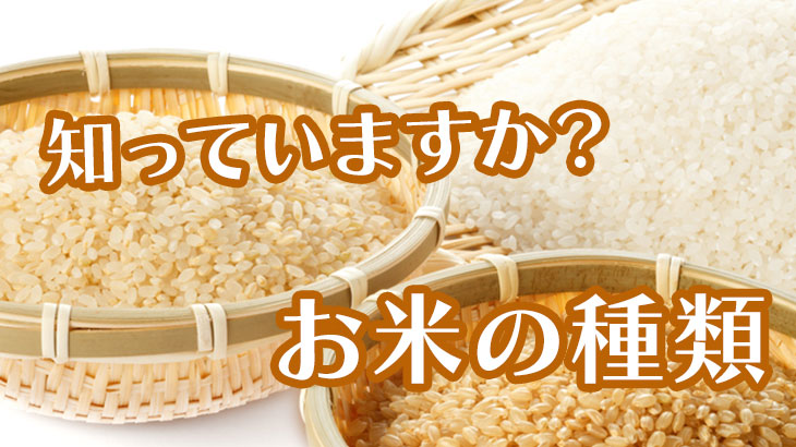 『お米』といっても種類は様々！　お米の大切さを知ろう！