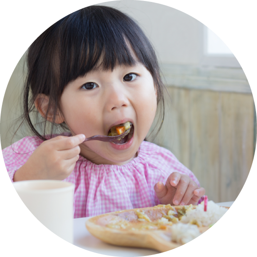 子どもに対する食育指導 イメージ
